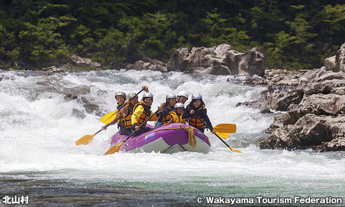 北山川ラフティング