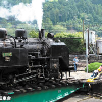 大井川鐡道 人力転車台